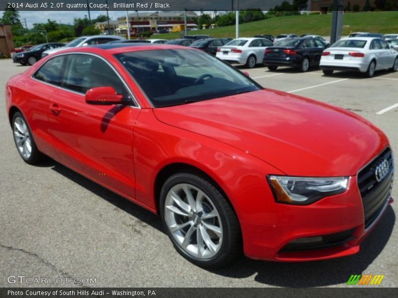 Brilliant Red / Black 2014 Audi A5 2.0T quattro Coupe