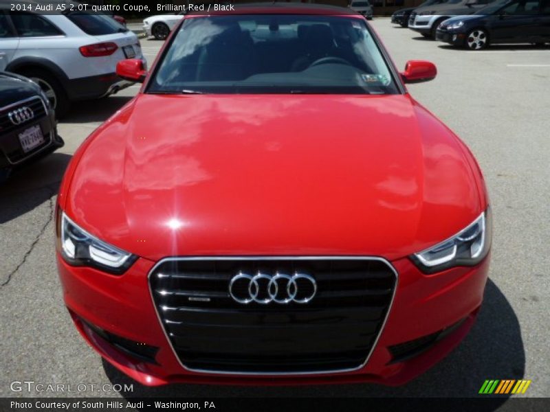 Brilliant Red / Black 2014 Audi A5 2.0T quattro Coupe