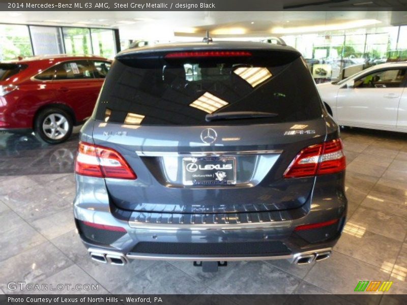 Steel Grey Metallic / designo Black 2014 Mercedes-Benz ML 63 AMG