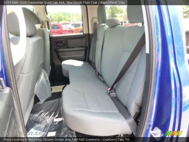 Blue Streak Pearl Coat / Black/Diesel Gray 2014 Ram 1500 Tradesman Quad Cab 4x4