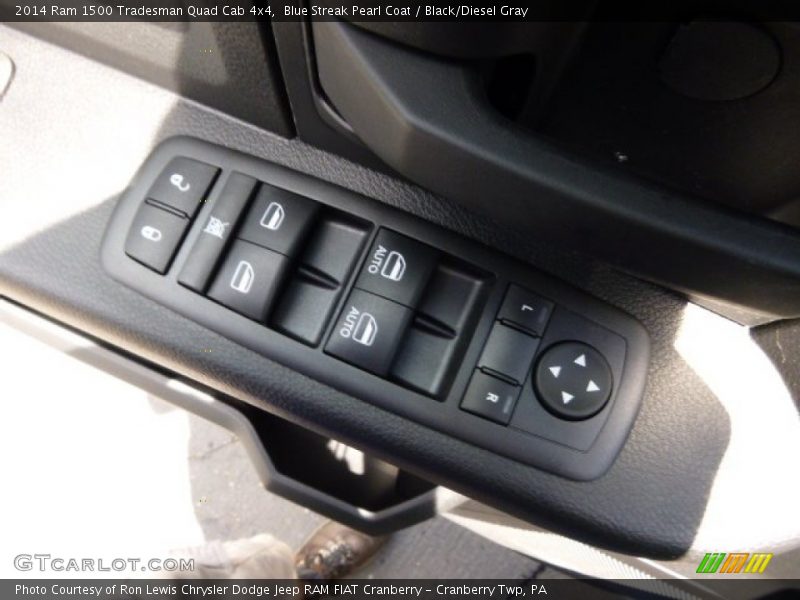 Blue Streak Pearl Coat / Black/Diesel Gray 2014 Ram 1500 Tradesman Quad Cab 4x4