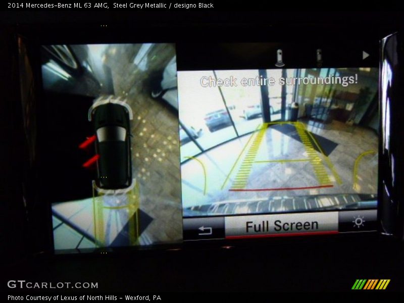 Steel Grey Metallic / designo Black 2014 Mercedes-Benz ML 63 AMG
