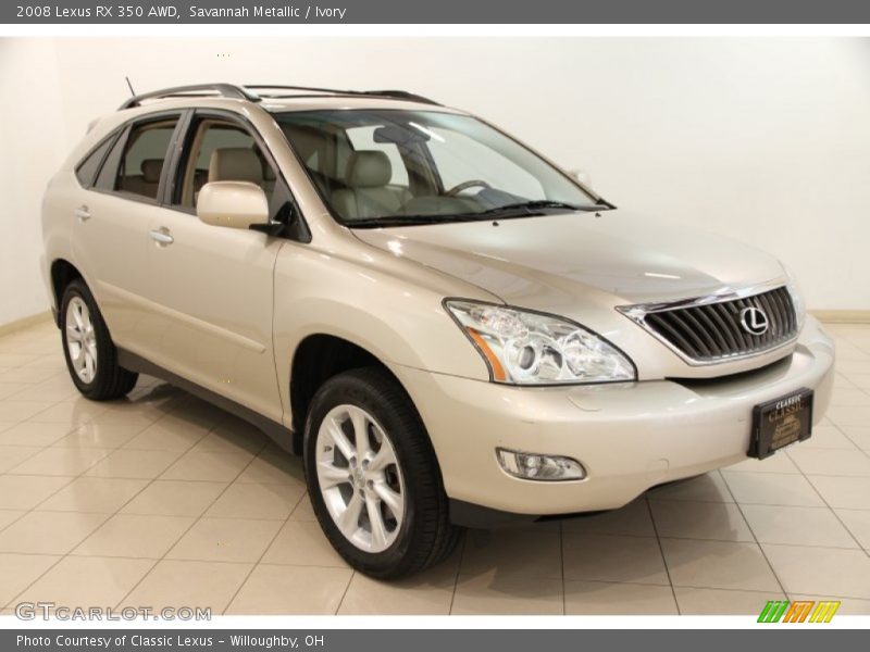 Savannah Metallic / Ivory 2008 Lexus RX 350 AWD