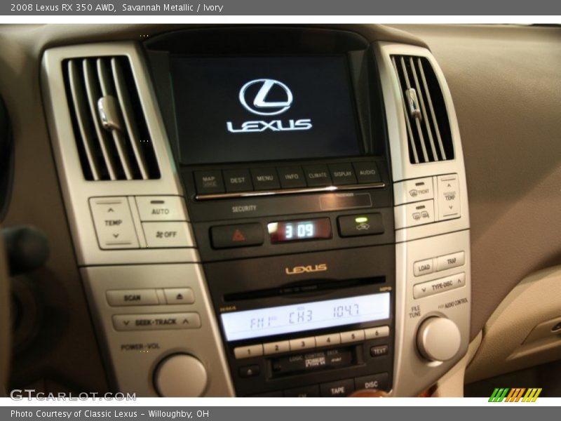 Savannah Metallic / Ivory 2008 Lexus RX 350 AWD