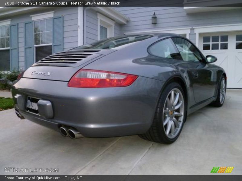 Meteor Grey Metallic / Black 2008 Porsche 911 Carrera S Coupe