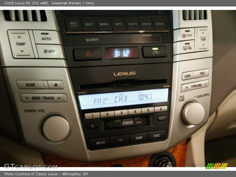Savannah Metallic / Ivory 2008 Lexus RX 350 AWD