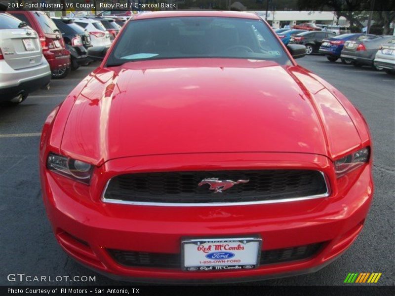 Ruby Red / Charcoal Black 2014 Ford Mustang V6 Coupe