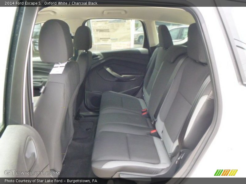 Oxford White / Charcoal Black 2014 Ford Escape S