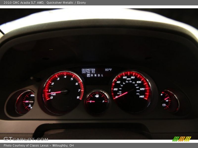 Quicksilver Metallic / Ebony 2010 GMC Acadia SLT AWD