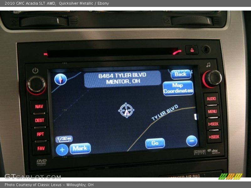 Quicksilver Metallic / Ebony 2010 GMC Acadia SLT AWD