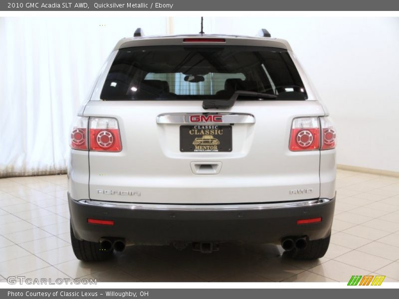 Quicksilver Metallic / Ebony 2010 GMC Acadia SLT AWD