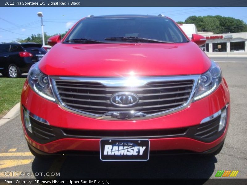 Signal Red / Black 2012 Kia Sportage EX
