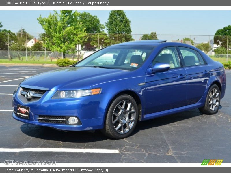 Kinetic Blue Pearl / Taupe/Ebony 2008 Acura TL 3.5 Type-S