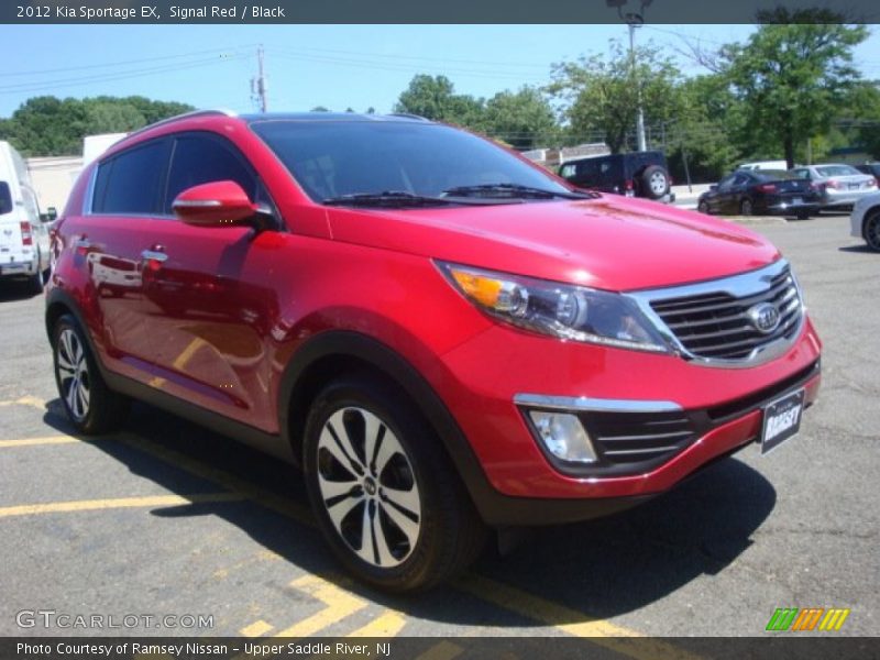 Signal Red / Black 2012 Kia Sportage EX