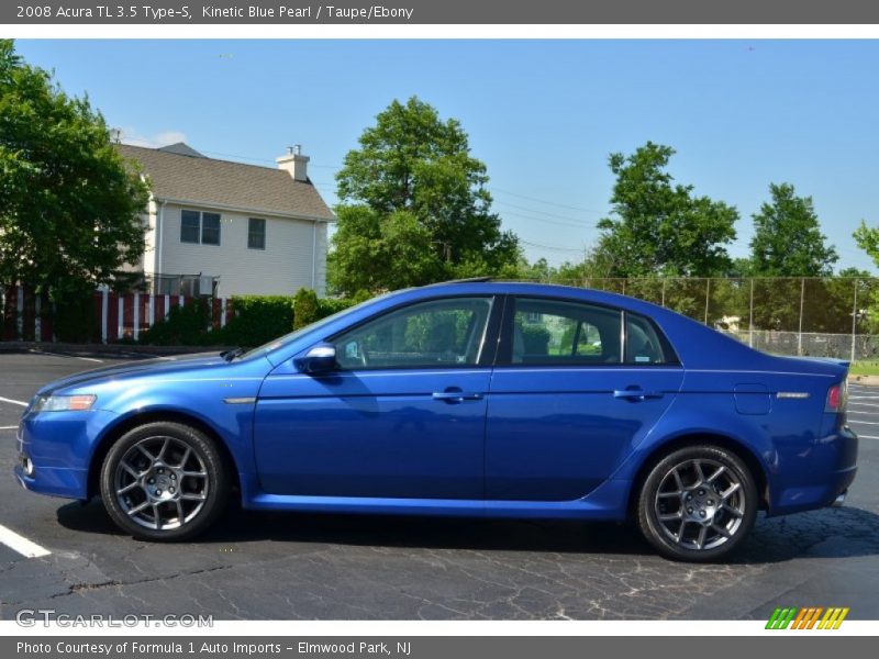 Kinetic Blue Pearl / Taupe/Ebony 2008 Acura TL 3.5 Type-S