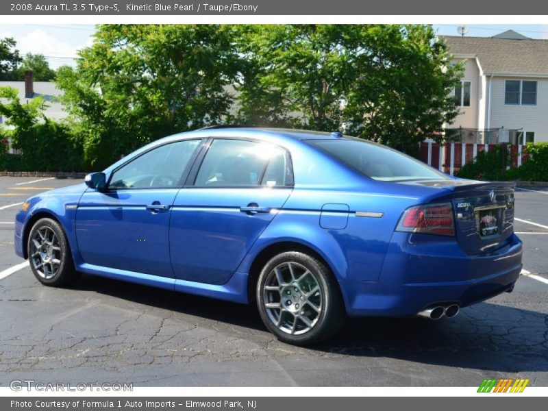 Kinetic Blue Pearl / Taupe/Ebony 2008 Acura TL 3.5 Type-S