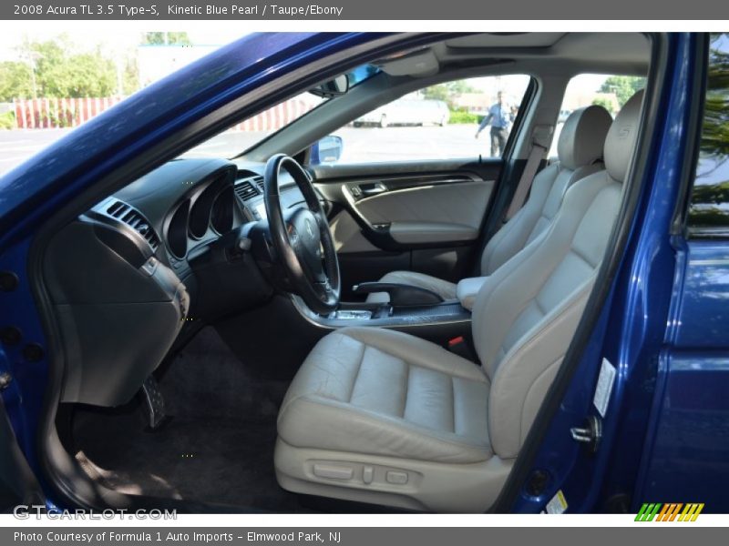 Kinetic Blue Pearl / Taupe/Ebony 2008 Acura TL 3.5 Type-S