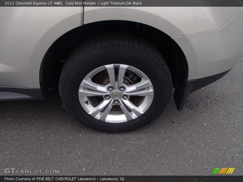 Gold Mist Metallic / Light Titanium/Jet Black 2012 Chevrolet Equinox LT AWD