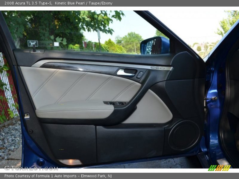 Kinetic Blue Pearl / Taupe/Ebony 2008 Acura TL 3.5 Type-S