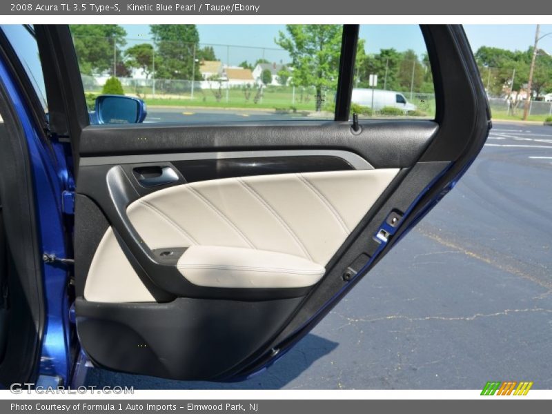 Kinetic Blue Pearl / Taupe/Ebony 2008 Acura TL 3.5 Type-S