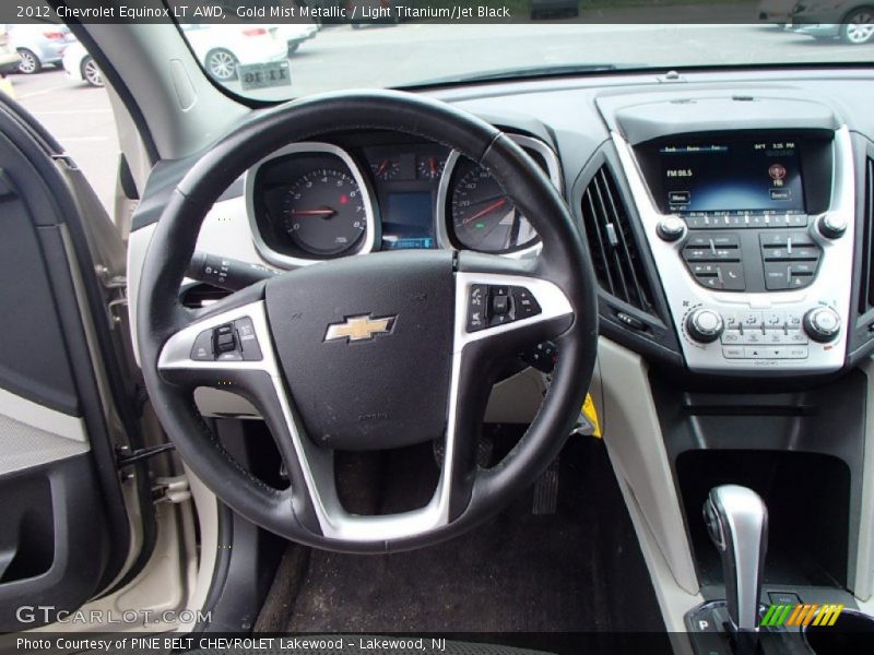 Gold Mist Metallic / Light Titanium/Jet Black 2012 Chevrolet Equinox LT AWD