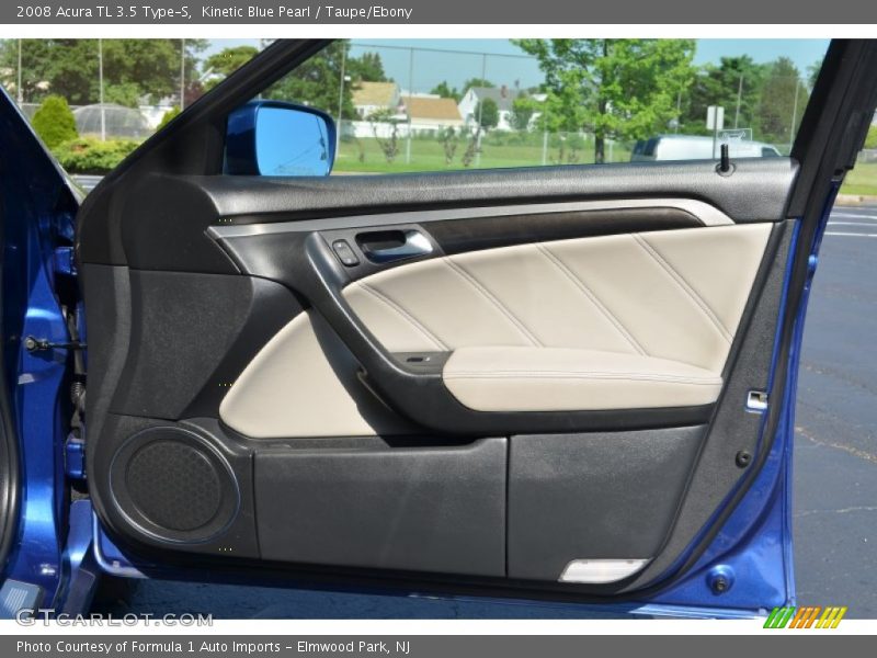 Kinetic Blue Pearl / Taupe/Ebony 2008 Acura TL 3.5 Type-S