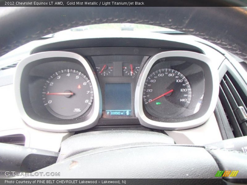Gold Mist Metallic / Light Titanium/Jet Black 2012 Chevrolet Equinox LT AWD