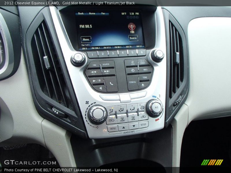 Gold Mist Metallic / Light Titanium/Jet Black 2012 Chevrolet Equinox LT AWD