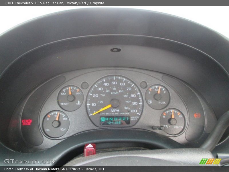 Victory Red / Graphite 2001 Chevrolet S10 LS Regular Cab
