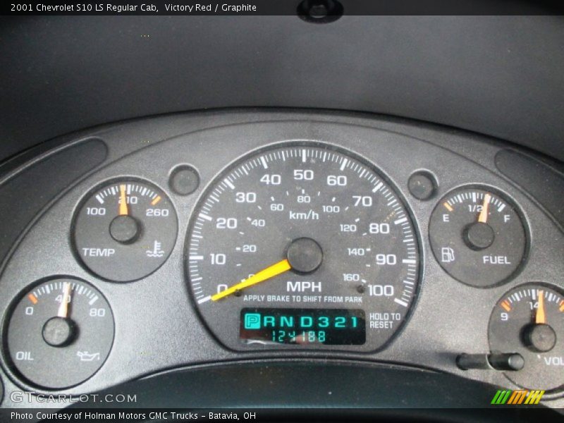 Victory Red / Graphite 2001 Chevrolet S10 LS Regular Cab