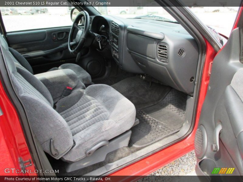Victory Red / Graphite 2001 Chevrolet S10 LS Regular Cab
