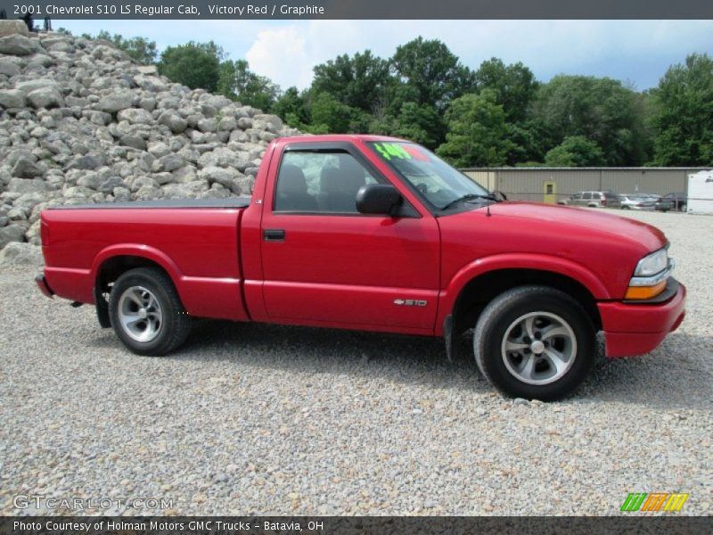 Victory Red / Graphite 2001 Chevrolet S10 LS Regular Cab
