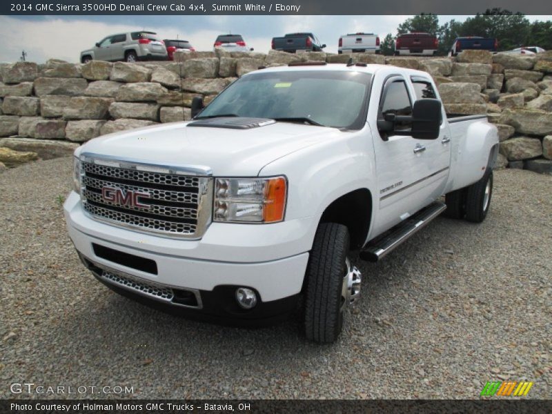 Summit White / Ebony 2014 GMC Sierra 3500HD Denali Crew Cab 4x4