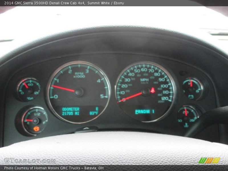 Summit White / Ebony 2014 GMC Sierra 3500HD Denali Crew Cab 4x4
