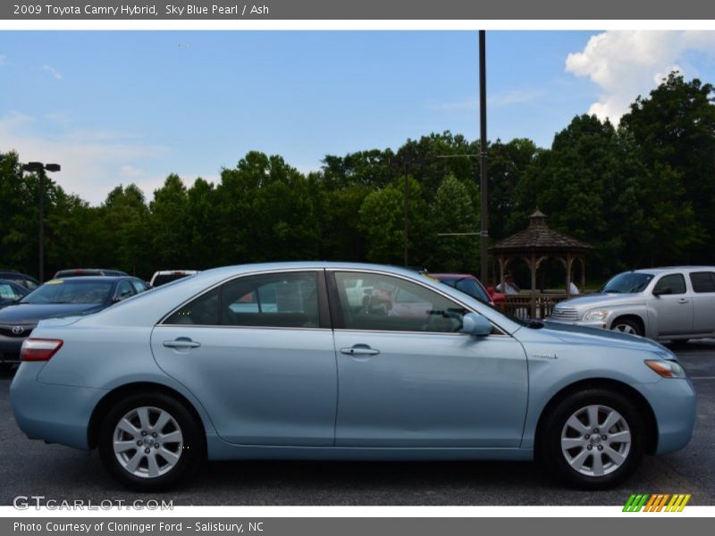 Sky Blue Pearl / Ash 2009 Toyota Camry Hybrid