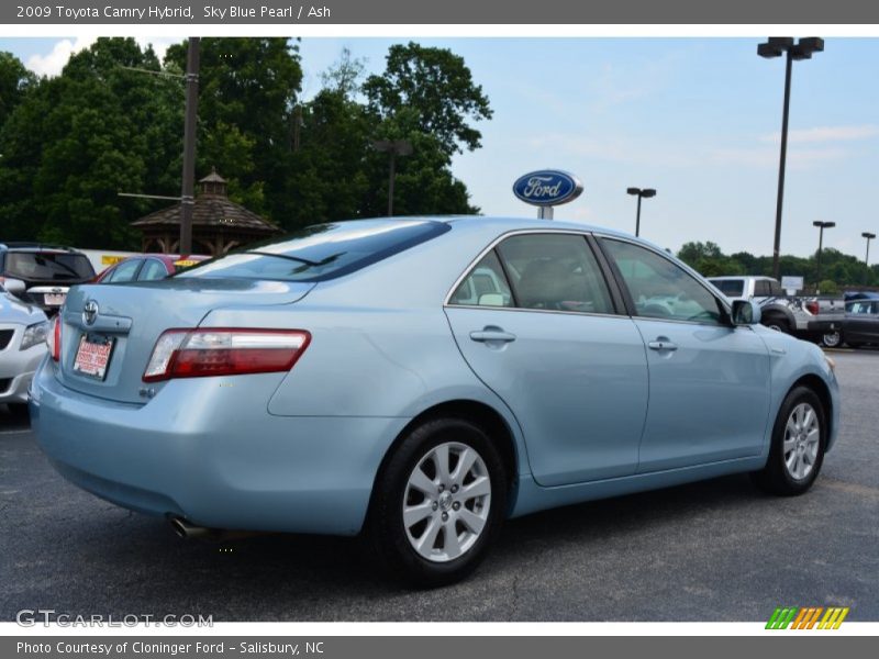 Sky Blue Pearl / Ash 2009 Toyota Camry Hybrid