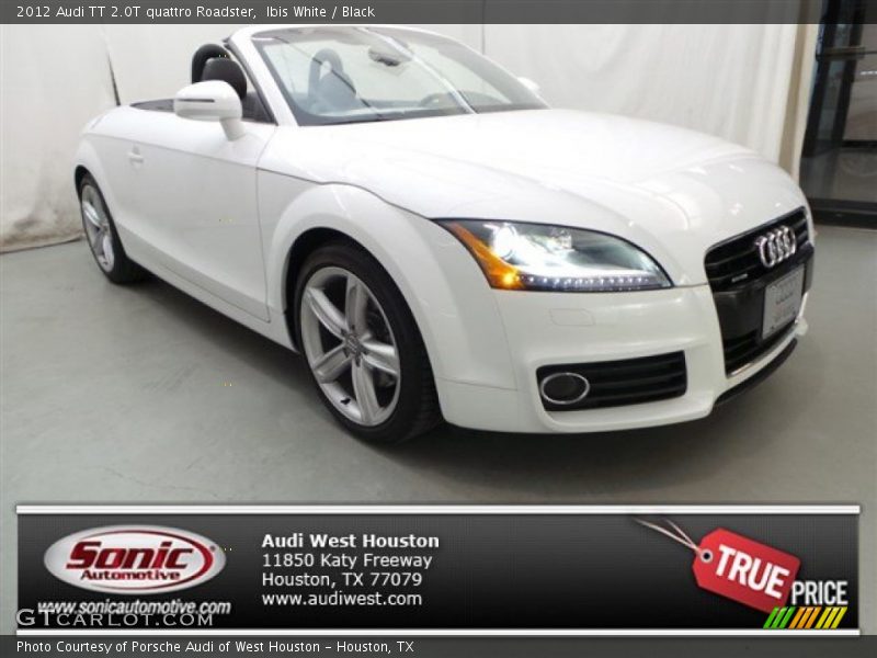 Ibis White / Black 2012 Audi TT 2.0T quattro Roadster