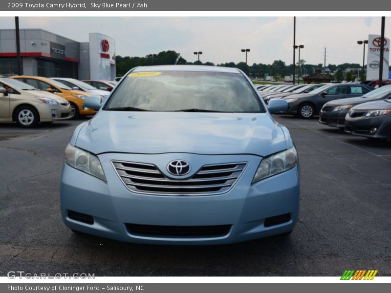 Sky Blue Pearl / Ash 2009 Toyota Camry Hybrid