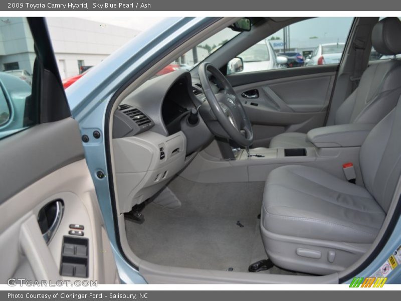 Sky Blue Pearl / Ash 2009 Toyota Camry Hybrid