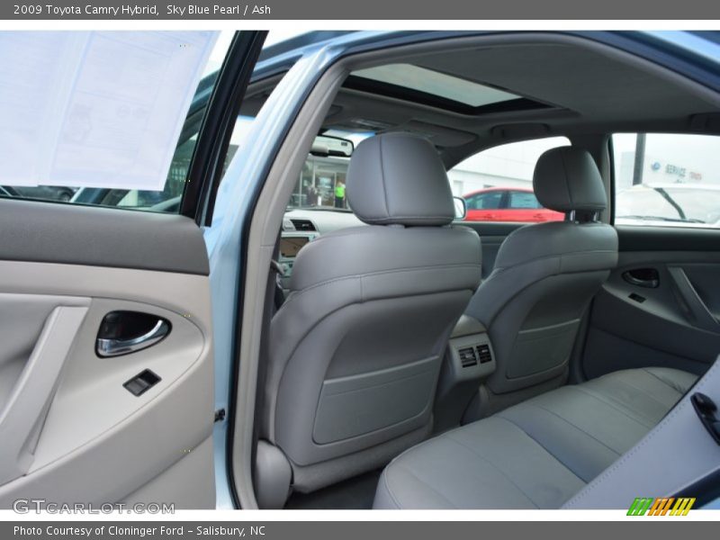 Sky Blue Pearl / Ash 2009 Toyota Camry Hybrid
