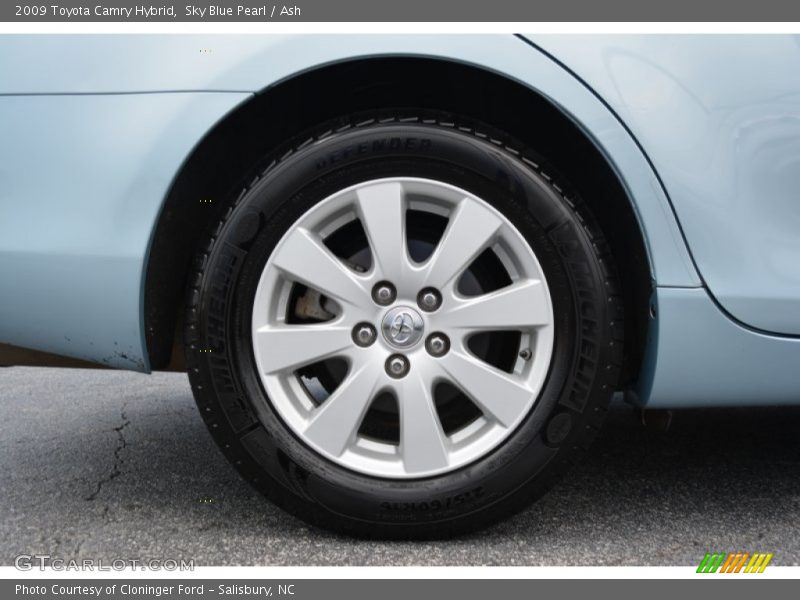 Sky Blue Pearl / Ash 2009 Toyota Camry Hybrid