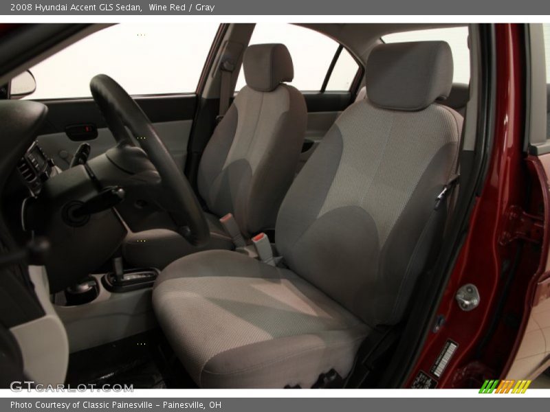 Wine Red / Gray 2008 Hyundai Accent GLS Sedan