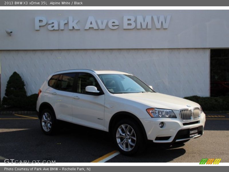Alpine White / Black 2013 BMW X3 xDrive 35i