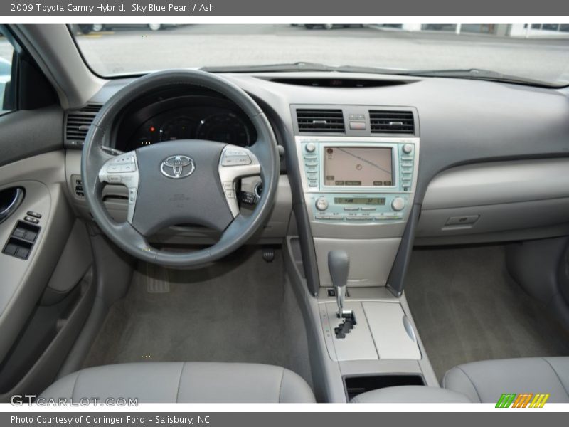 Sky Blue Pearl / Ash 2009 Toyota Camry Hybrid
