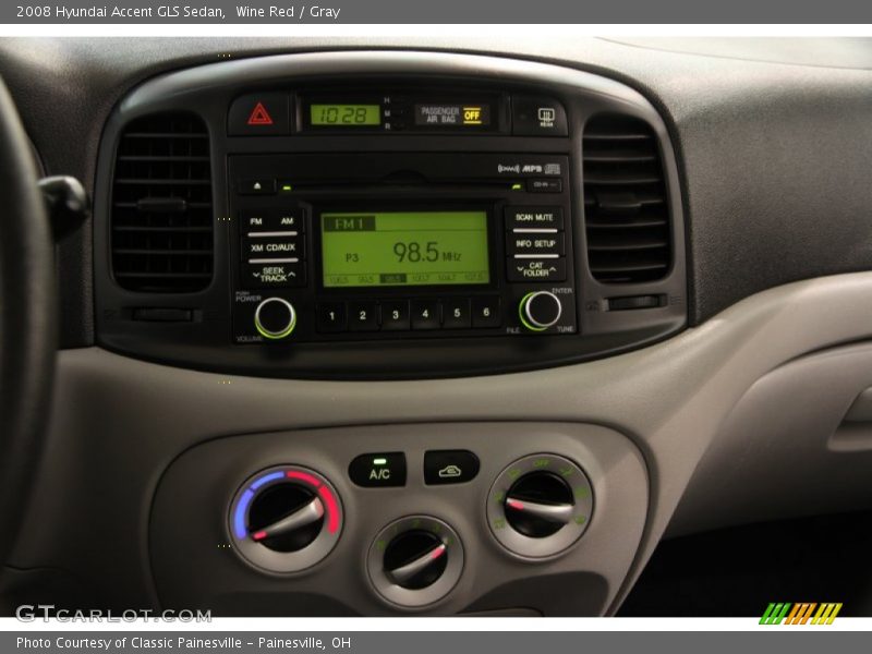 Wine Red / Gray 2008 Hyundai Accent GLS Sedan
