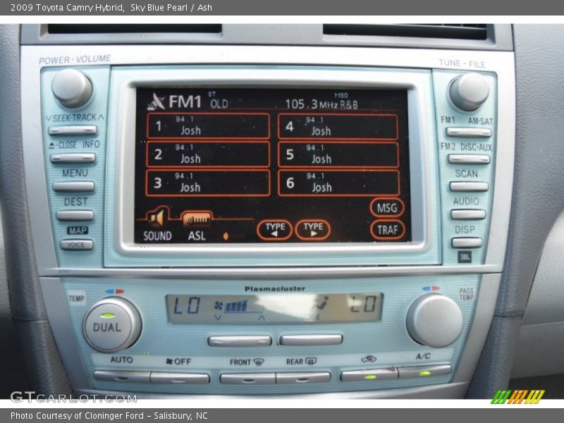 Sky Blue Pearl / Ash 2009 Toyota Camry Hybrid