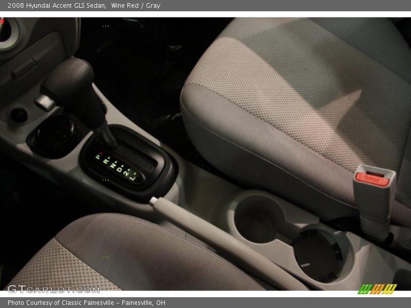 Wine Red / Gray 2008 Hyundai Accent GLS Sedan