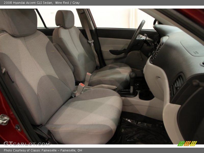 Wine Red / Gray 2008 Hyundai Accent GLS Sedan