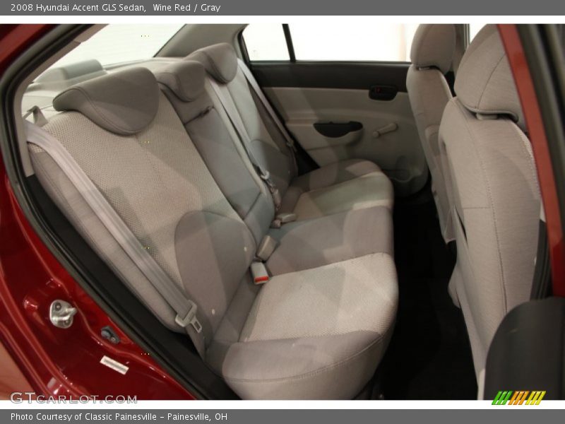 Wine Red / Gray 2008 Hyundai Accent GLS Sedan