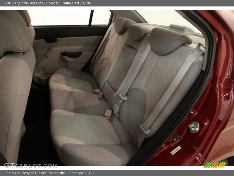 Wine Red / Gray 2008 Hyundai Accent GLS Sedan